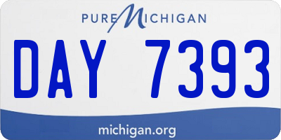 MI license plate DAY7393