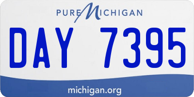 MI license plate DAY7395