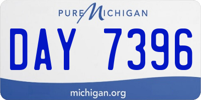 MI license plate DAY7396