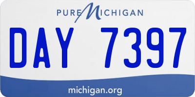 MI license plate DAY7397