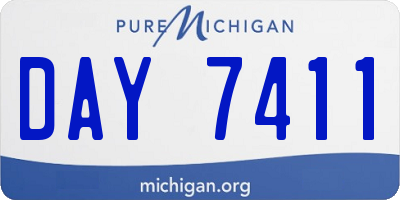 MI license plate DAY7411