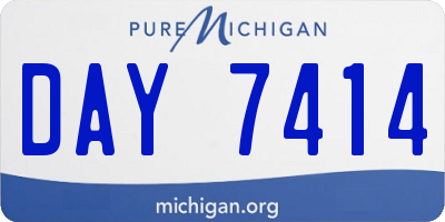 MI license plate DAY7414