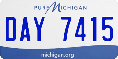 MI license plate DAY7415