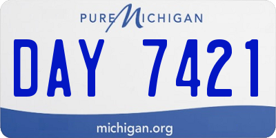 MI license plate DAY7421