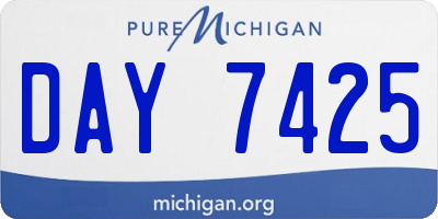 MI license plate DAY7425