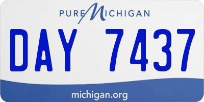 MI license plate DAY7437