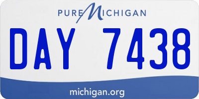 MI license plate DAY7438