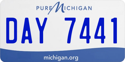 MI license plate DAY7441
