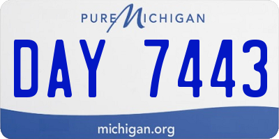 MI license plate DAY7443