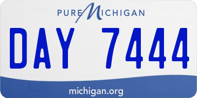 MI license plate DAY7444