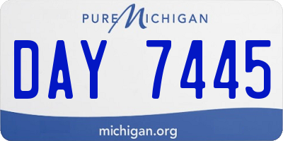 MI license plate DAY7445
