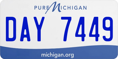 MI license plate DAY7449