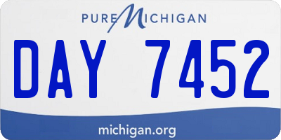 MI license plate DAY7452