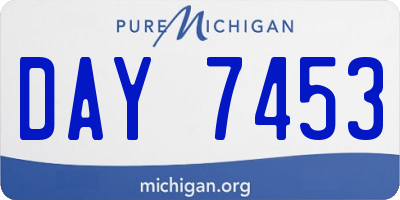MI license plate DAY7453