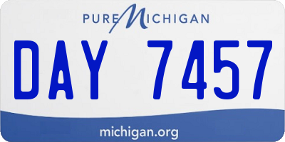 MI license plate DAY7457
