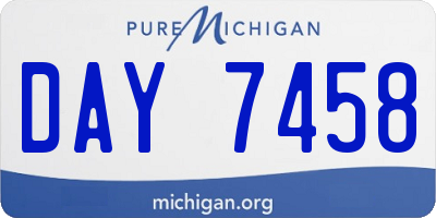 MI license plate DAY7458