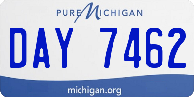 MI license plate DAY7462