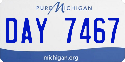 MI license plate DAY7467