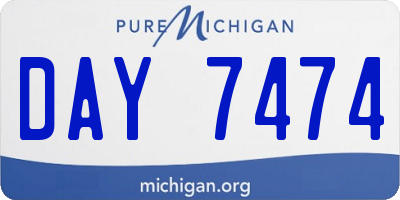 MI license plate DAY7474