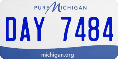 MI license plate DAY7484