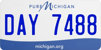 MI license plate DAY7488