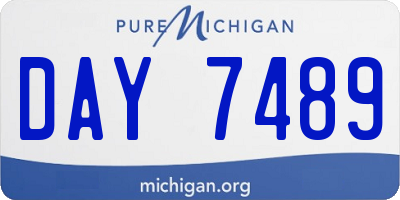 MI license plate DAY7489