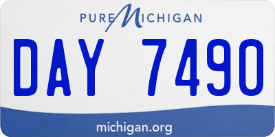 MI license plate DAY7490