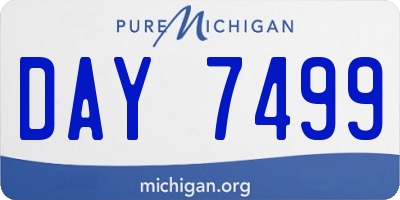 MI license plate DAY7499