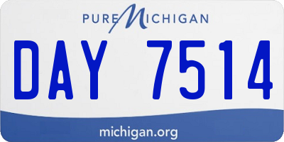 MI license plate DAY7514