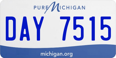 MI license plate DAY7515