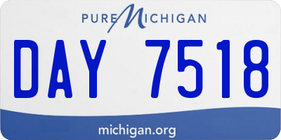 MI license plate DAY7518