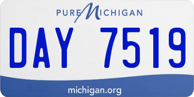 MI license plate DAY7519
