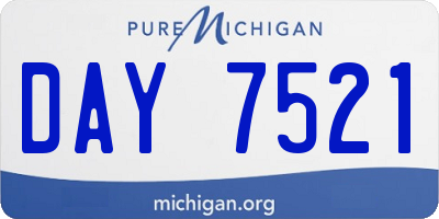MI license plate DAY7521