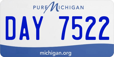 MI license plate DAY7522