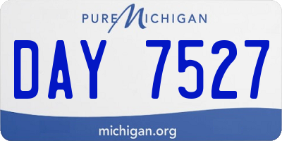 MI license plate DAY7527