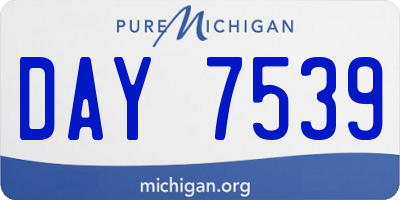 MI license plate DAY7539