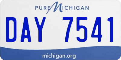 MI license plate DAY7541