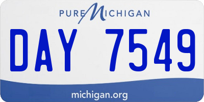 MI license plate DAY7549