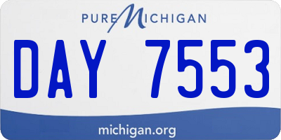 MI license plate DAY7553