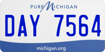 MI license plate DAY7564