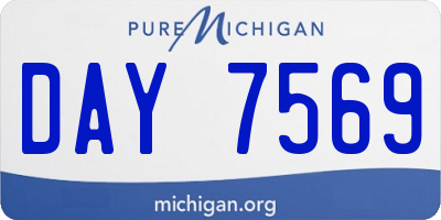 MI license plate DAY7569
