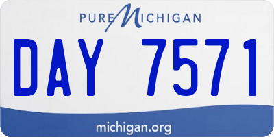 MI license plate DAY7571