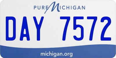 MI license plate DAY7572
