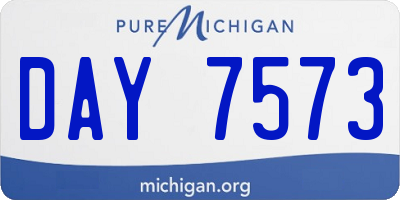 MI license plate DAY7573