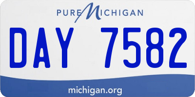 MI license plate DAY7582