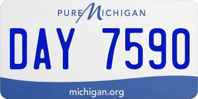 MI license plate DAY7590