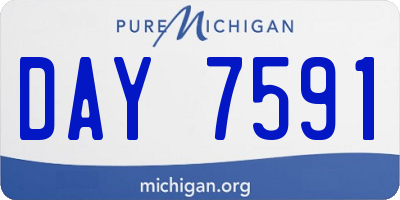 MI license plate DAY7591