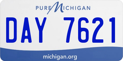 MI license plate DAY7621