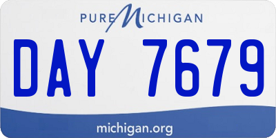 MI license plate DAY7679