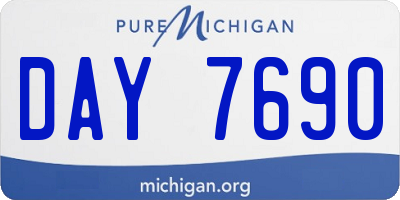 MI license plate DAY7690